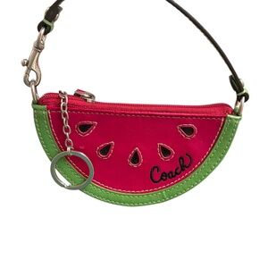 Coach RARE y2k watermelon coin purse pouch